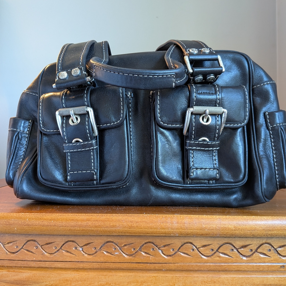 Michael Kors Black Leather Satchel